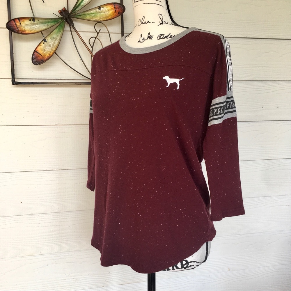 🔴 4 for $25 PINK Victoria’s Secret Raglan Tee